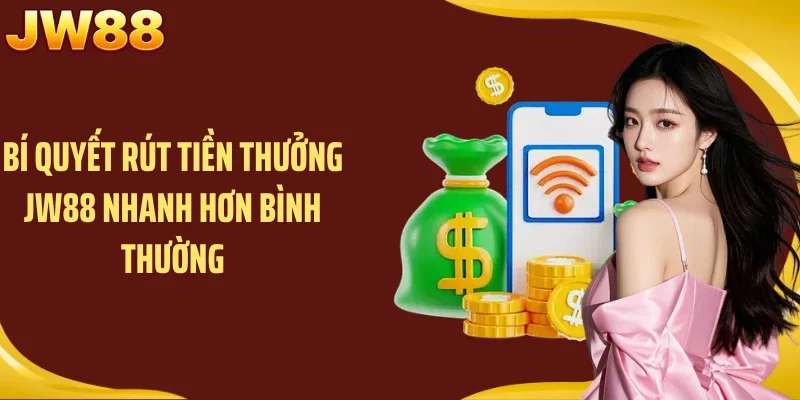 Bí quyết rút tiền thưởng JW88 nhanh hơn bình thường